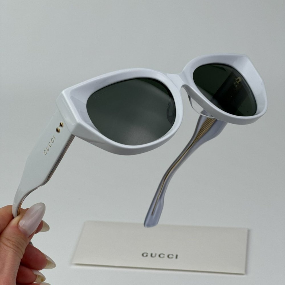 Gucci GG1532SA 003 BRAND NEW Sunglasses Grey Unisex Cat Eye
